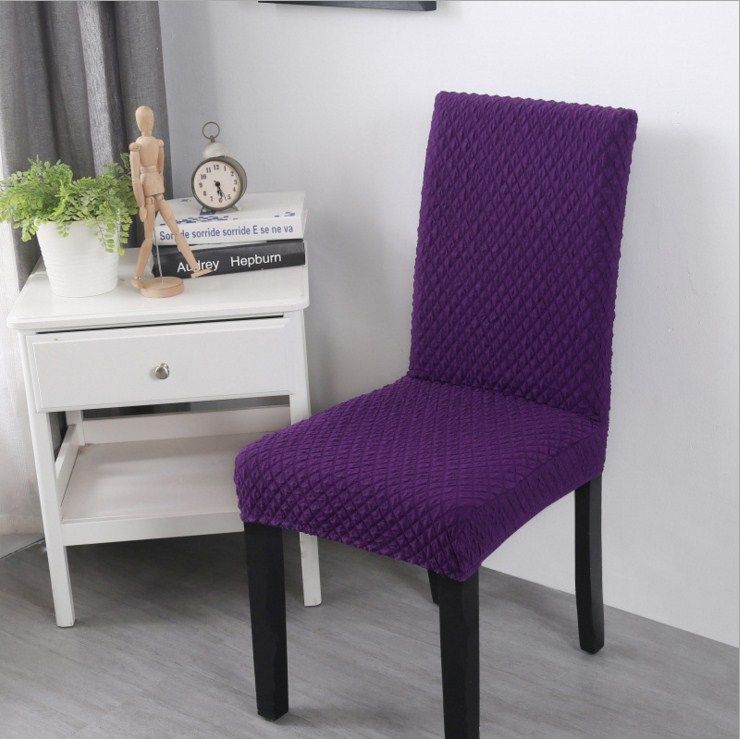 Purple 2Pcs chair cover