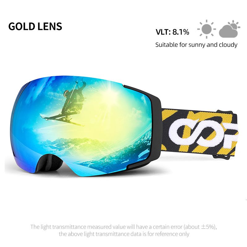 gold goggles only