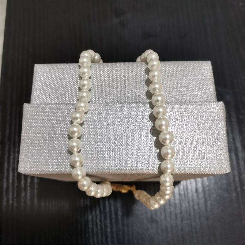 2 gold pearl necklace