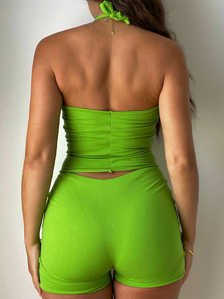 green short set