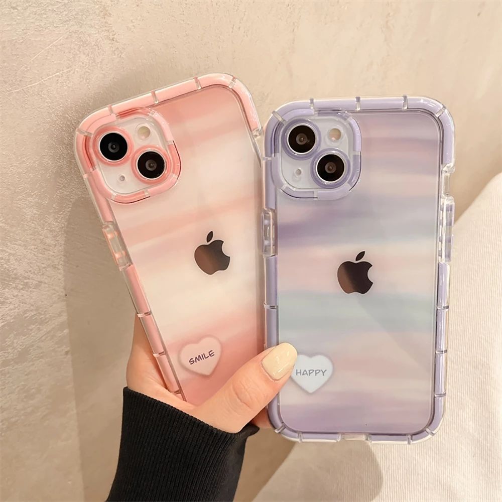 Cute Love Heart Shockproof Phone Case for iPhone 14 13 11 12 PRO