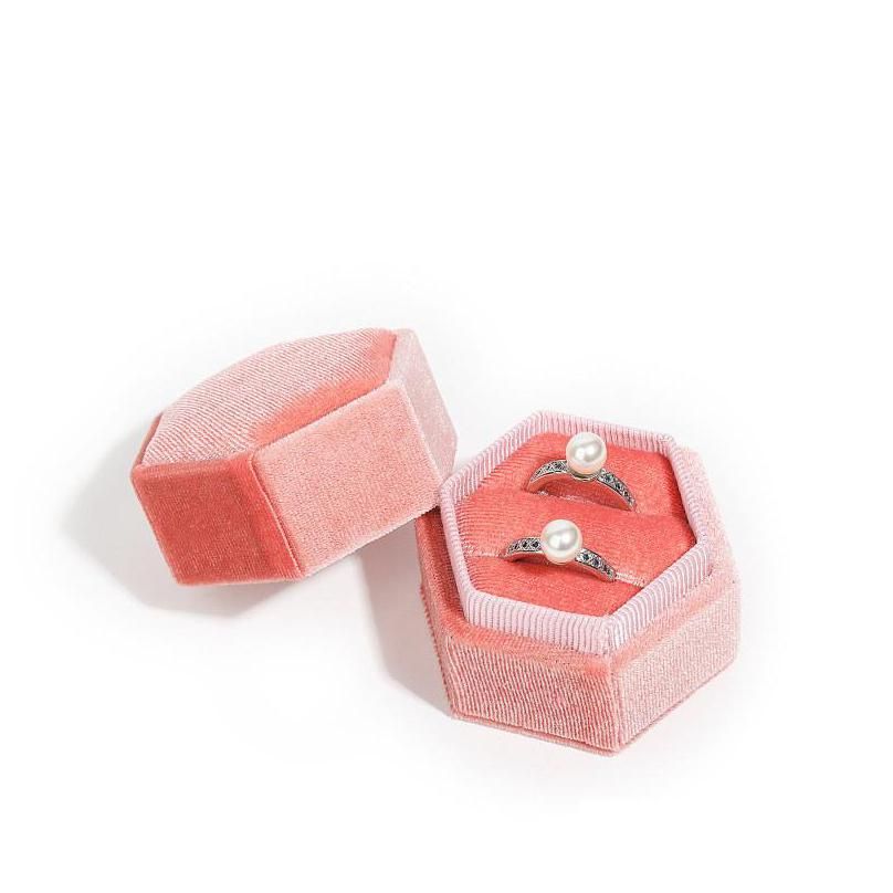 Bague double rose