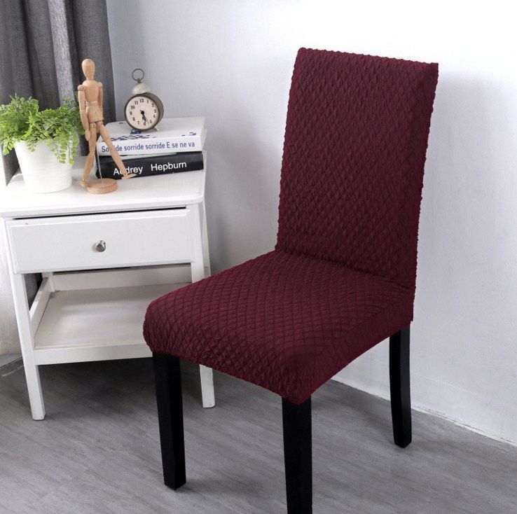 Wine Red 2Pcs chair cover