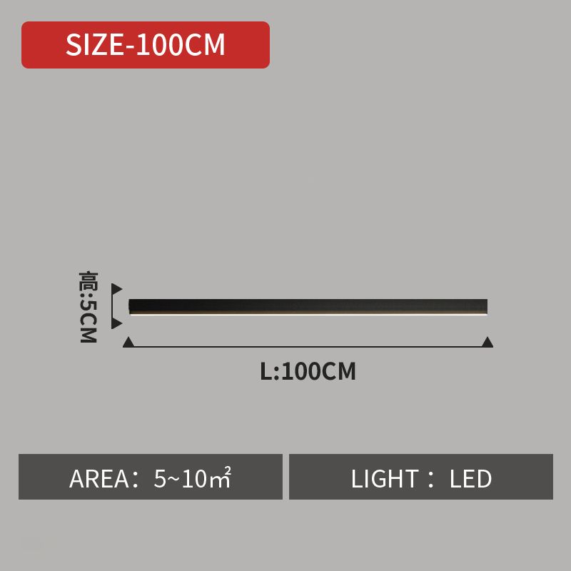 Black100cm elektrodelessdimming