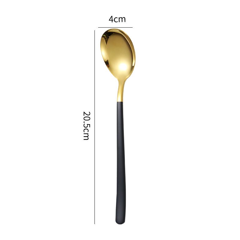 Black gold spoon