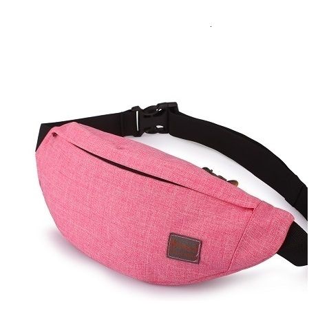 pink waist bag