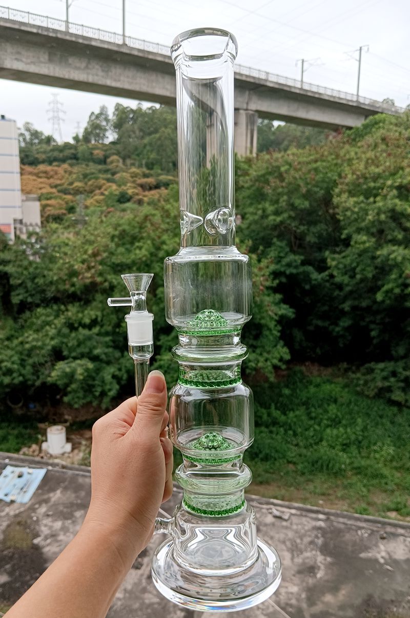 Bong di acqua di vetro verde