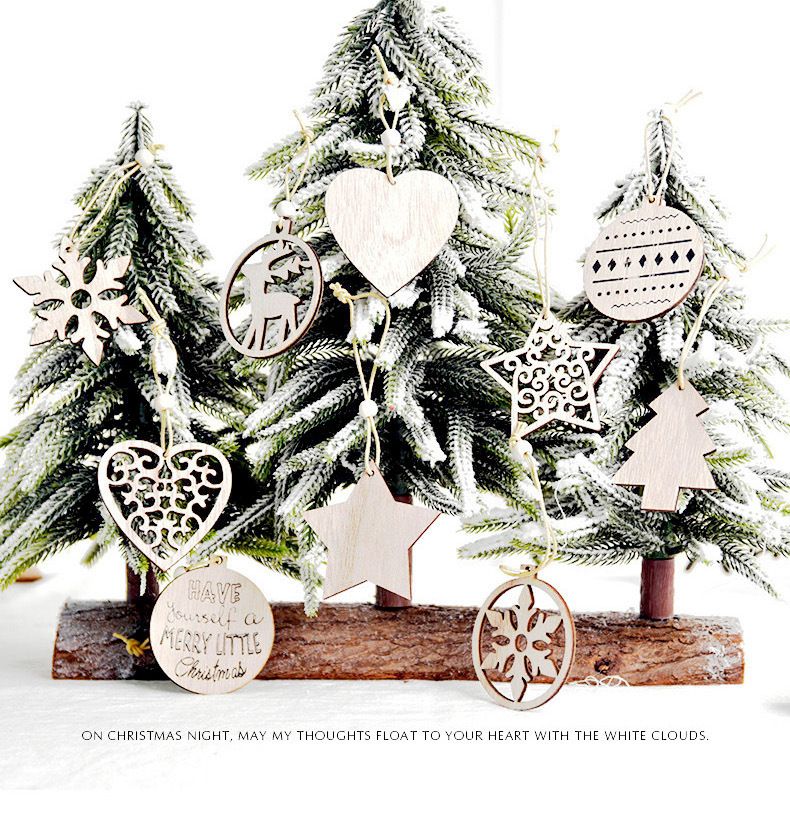 set Hollow Christmas Ornaments Wooden Snowflakes Pendants Hanging DIY Craft  Unfinished Wood Cutout Christmas Tree Decoration7800577 From Sbs9, $2