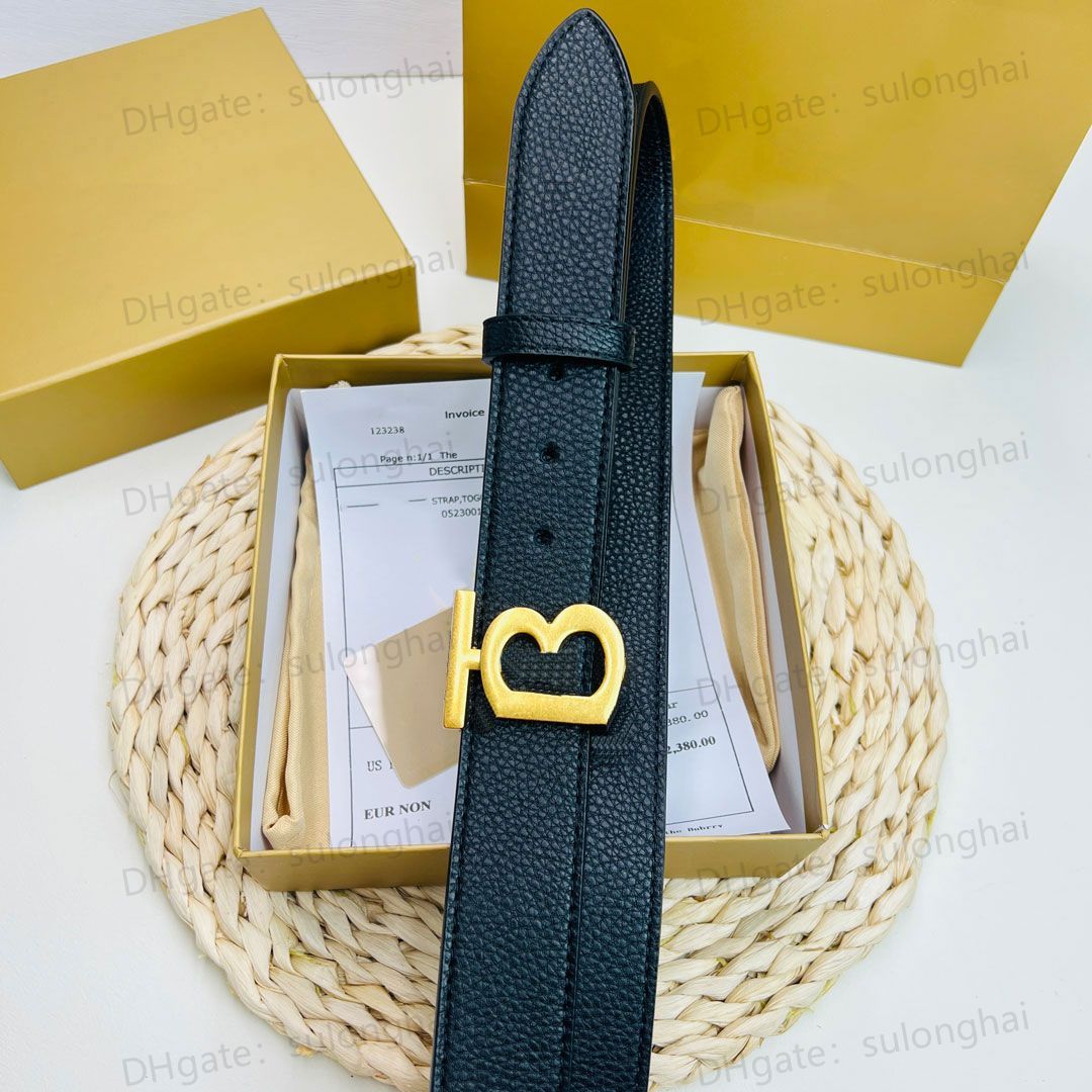 2022 Luxury Designer B Belt Men Women B Buckle Waist Belt for
