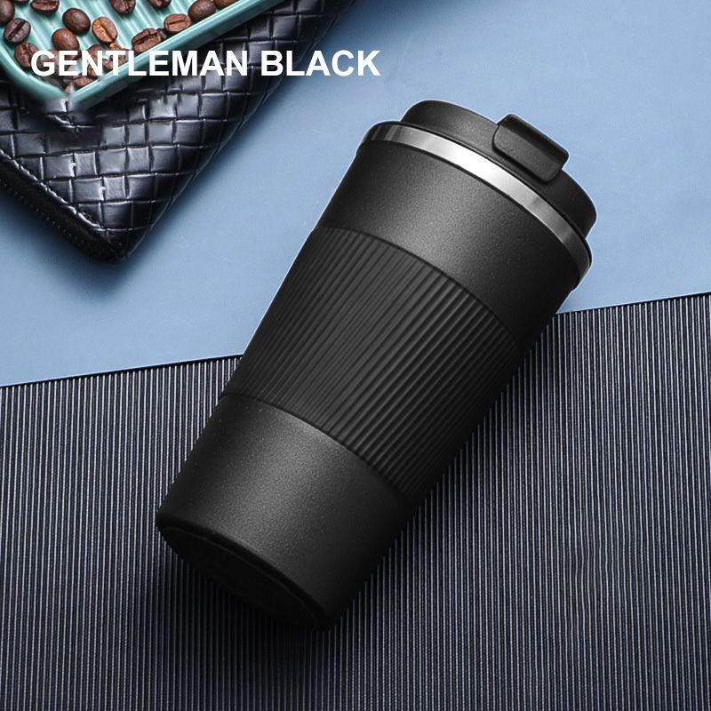 black thermos cup