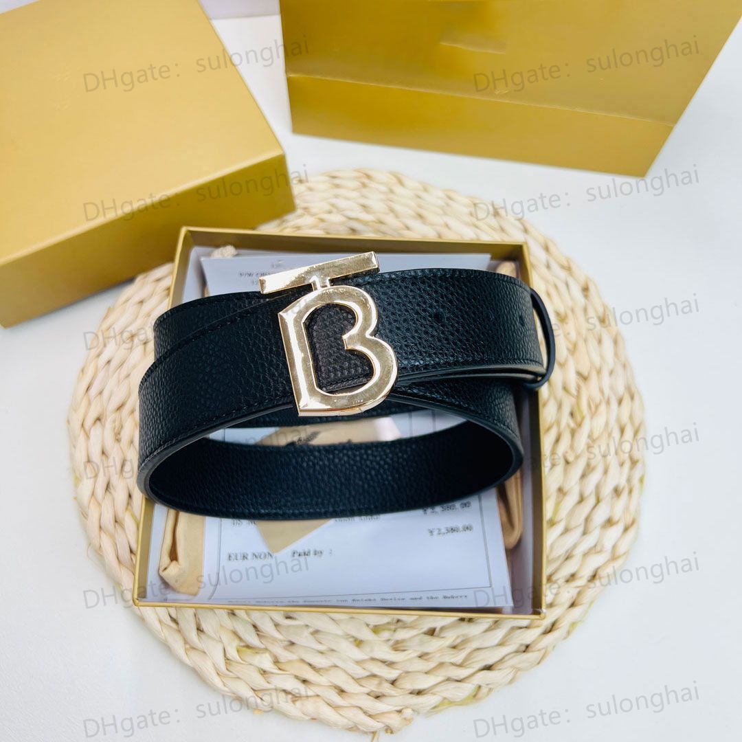 2022 Luxury Designer B Belt Men Women B Buckle Waist Belt for