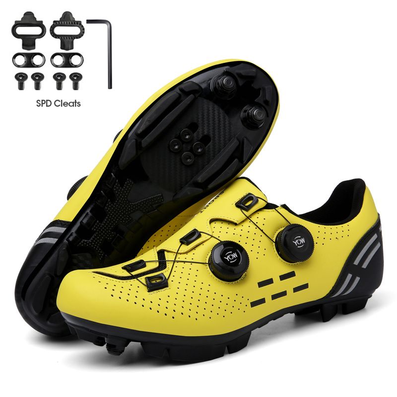 yellow mtb cleats