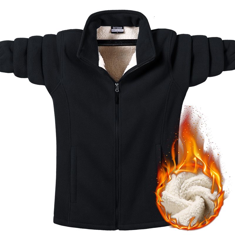 Svart fleece