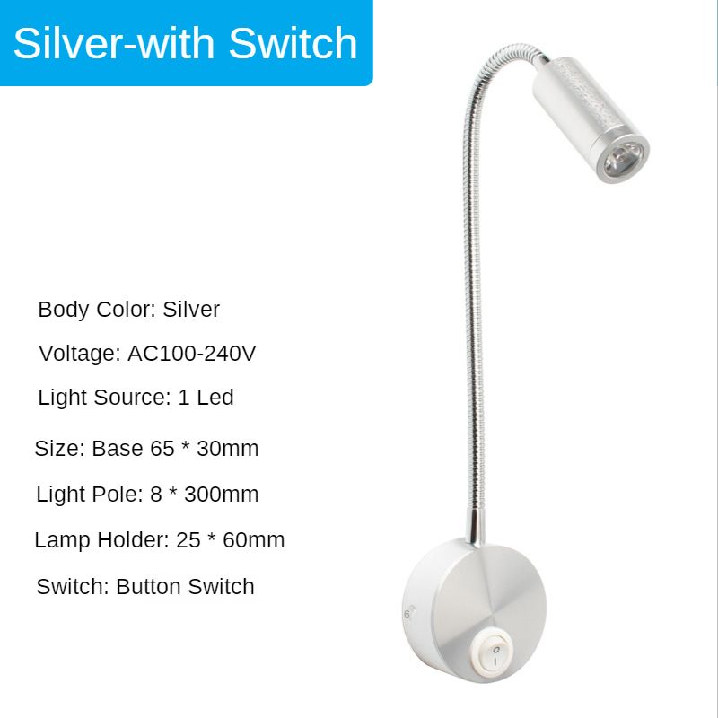 Silver - Switch 3W Luz c￡lida