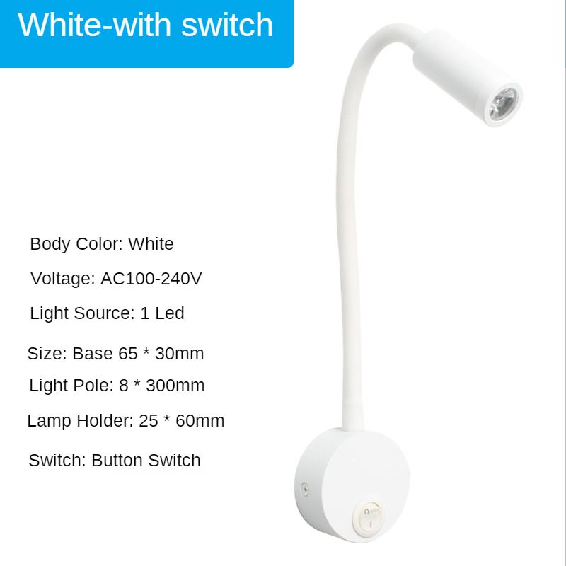 White - Switch 3W Luz c￡lida