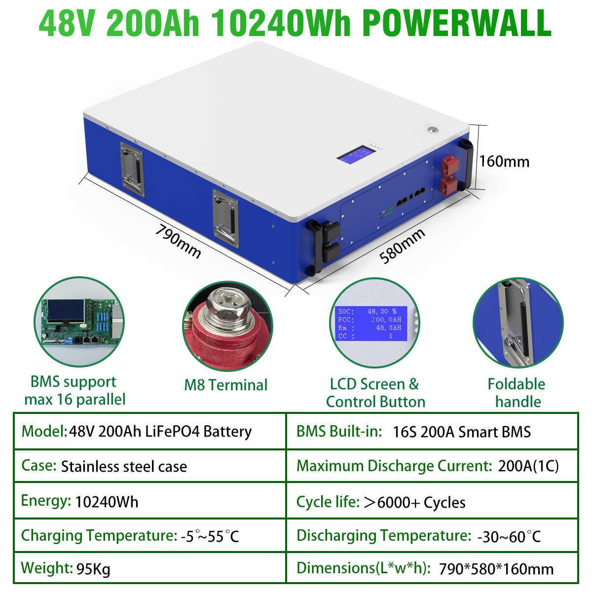 48V 200AH Powerwall