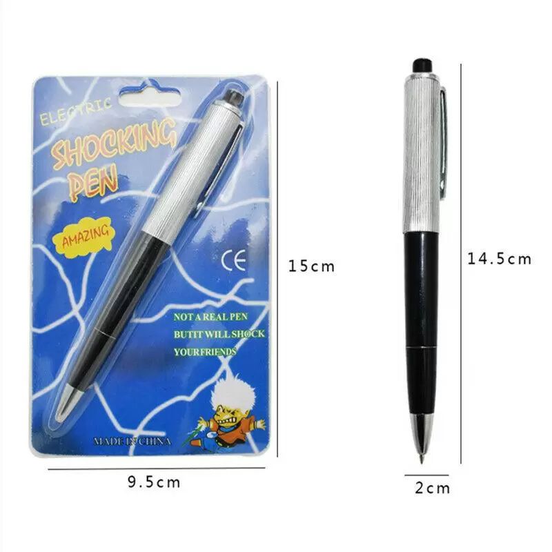 4 Pcs Tricky Pen Fun Novelty Electric Shocking Pens Writing
