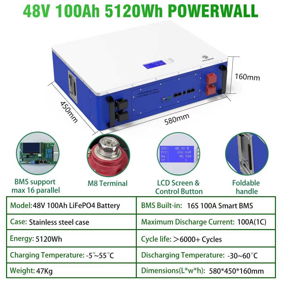 48V 100AH ​​Powerwall