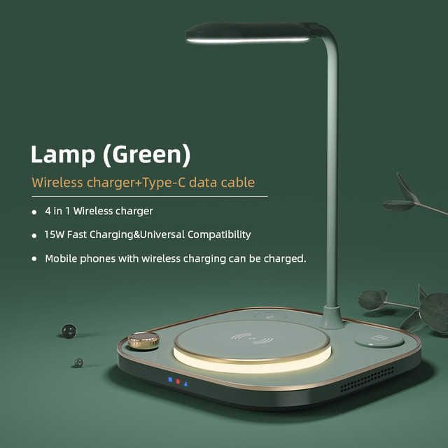 Lampe de bureau verte