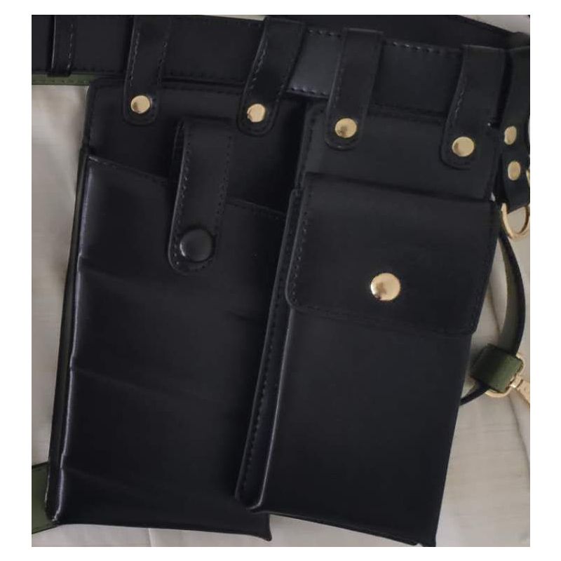 black 2 waist bag