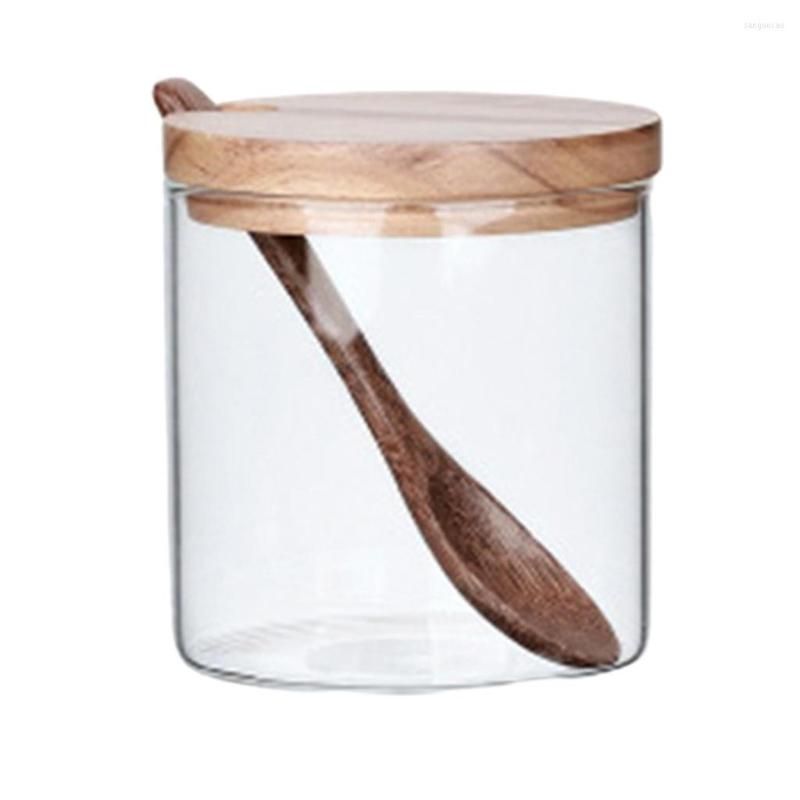 Spice Jar Clear Leak-proof Seasoning Jar Glass Large Capacity Seasoning  Bottle Drop-resistant Condiment Jar