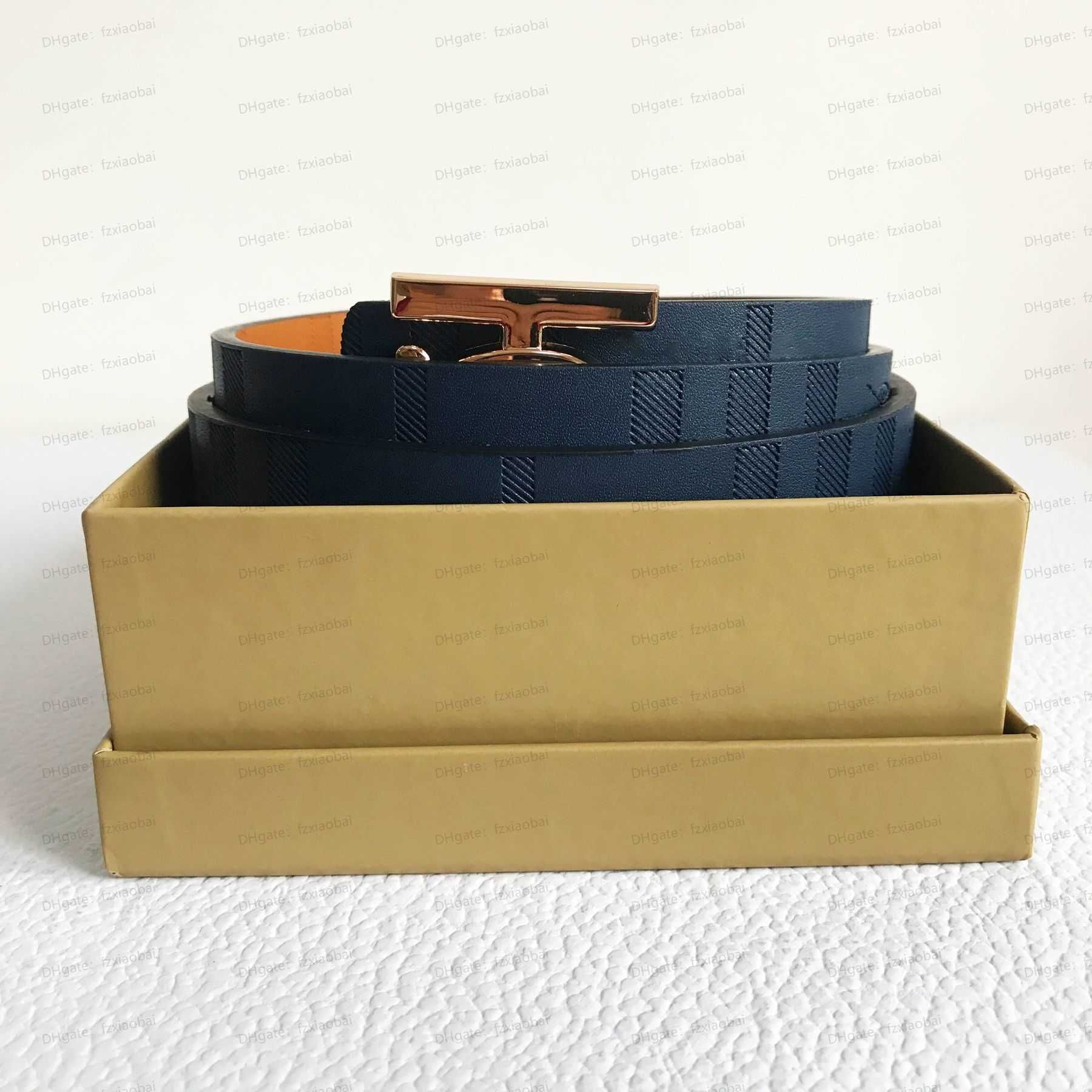 Blue gold buckle