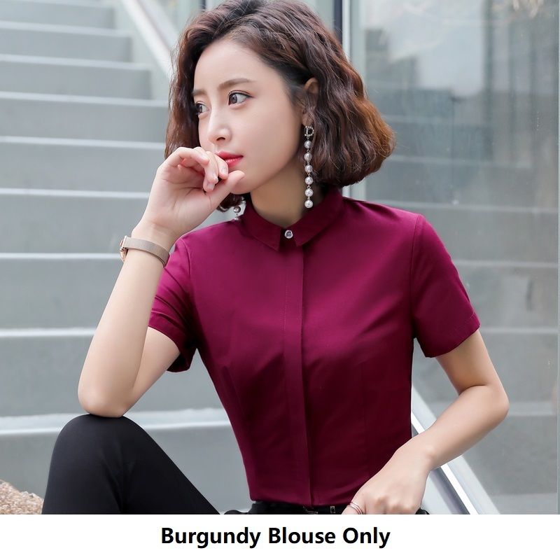 Burgunder Bluse