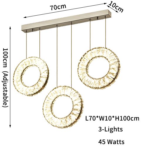 L70 W15 H120CM Złote ciepłe światło