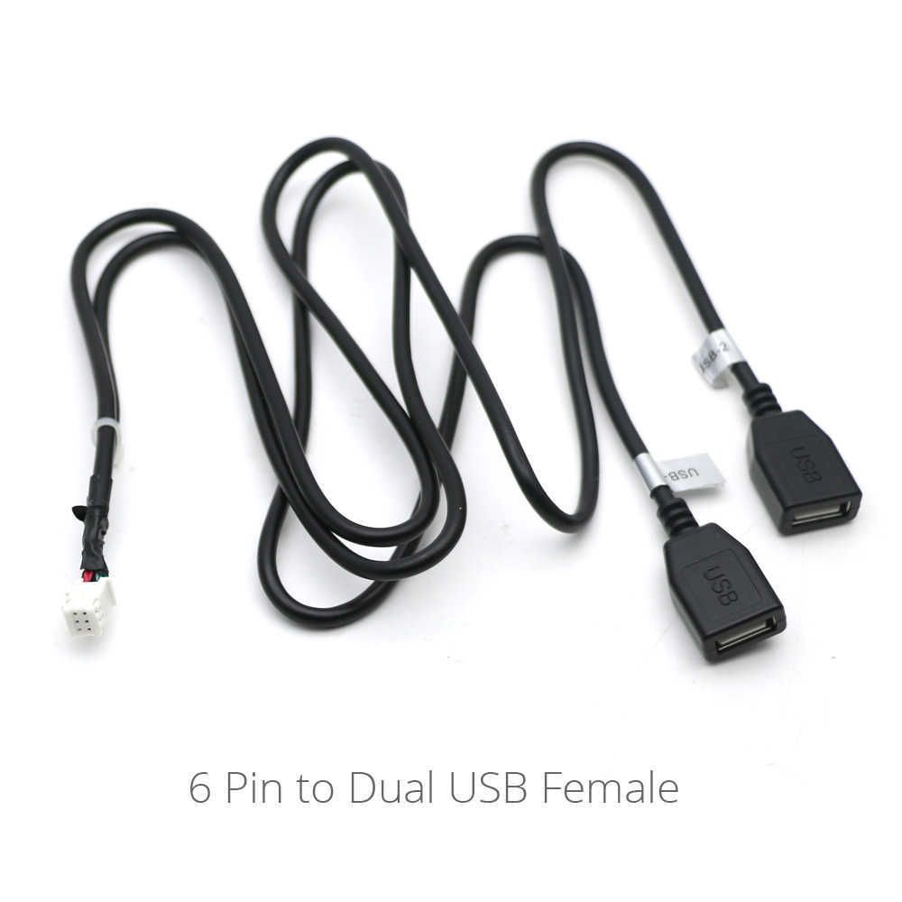 6pin إلى 2 USB