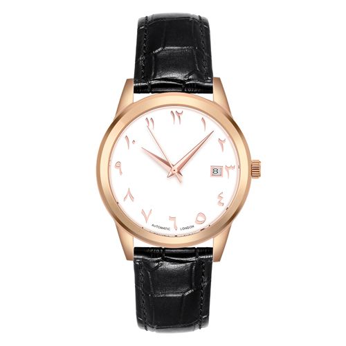 rosegold black strap