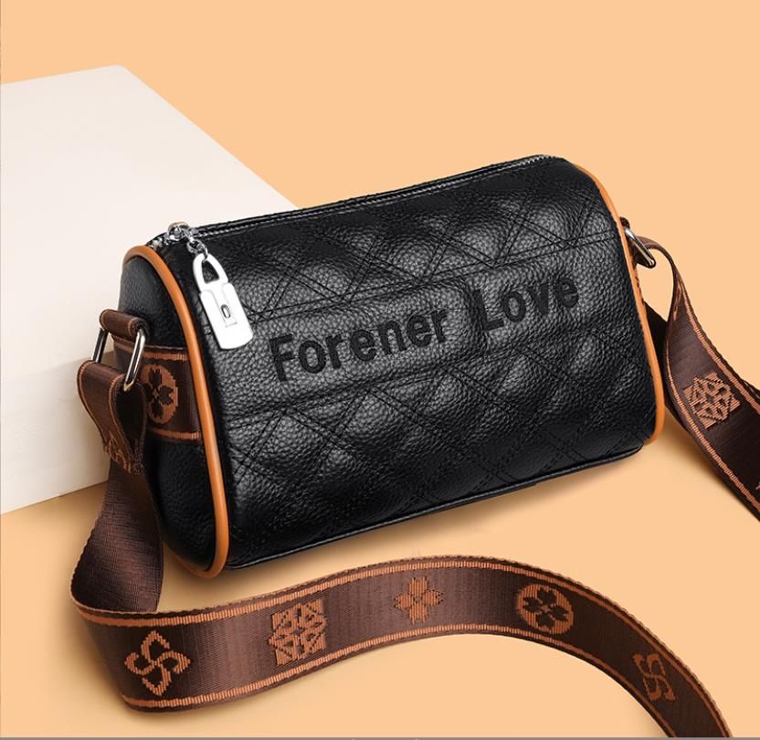 Pongl Fashion Tassel Small Messenger Bag for Women Trend Lingge Embroidery  Female Shoulder Bag Fashion Chain Ladies Crossbody Bags