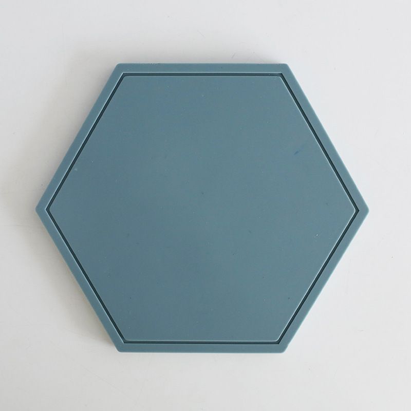 Hexagon flat cyan