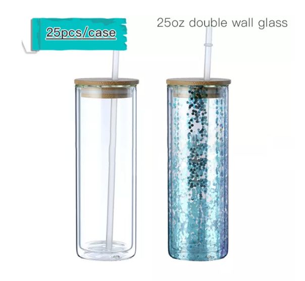 25oz Snow Globe Glass