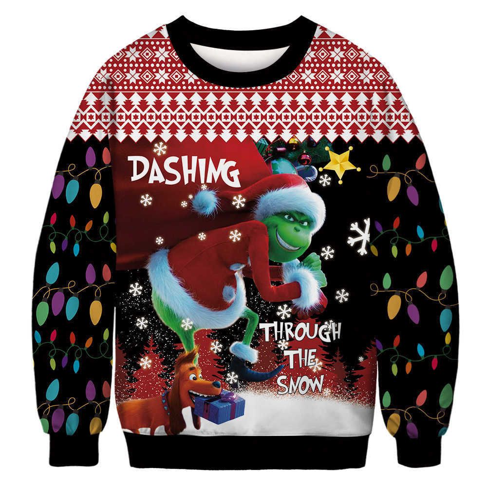 크리스마스 긴 소매 스웨터 016