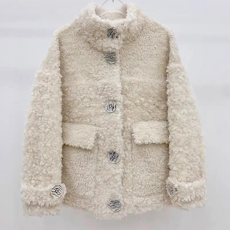 cappotto di lana beige