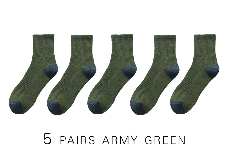 5 pairs army green