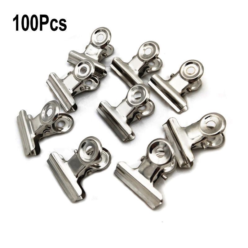 CLIP de prata de 100pcs