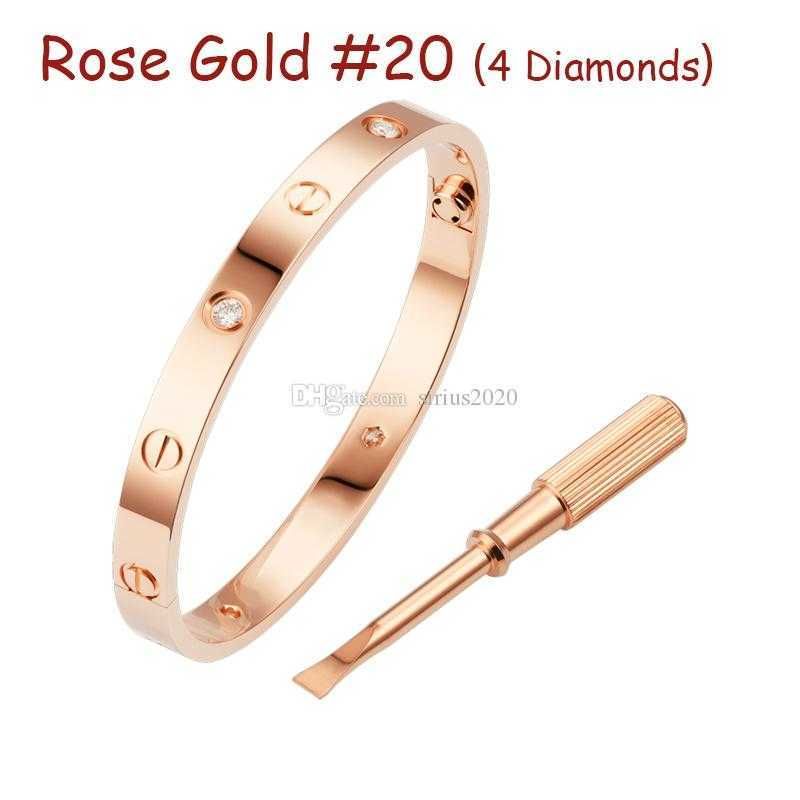 Rose Gold # 20 (4 diamanter)