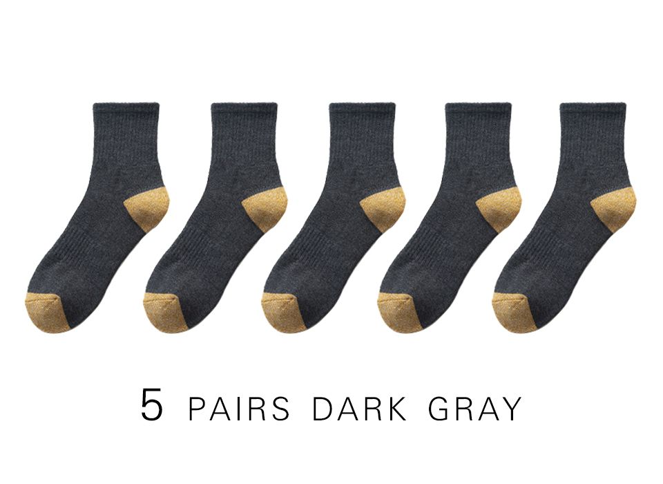 5 pairs dark grey