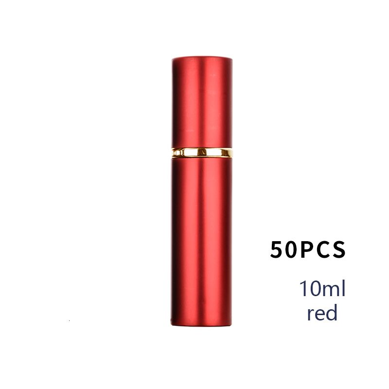 50pcs Red-Metal-10ml