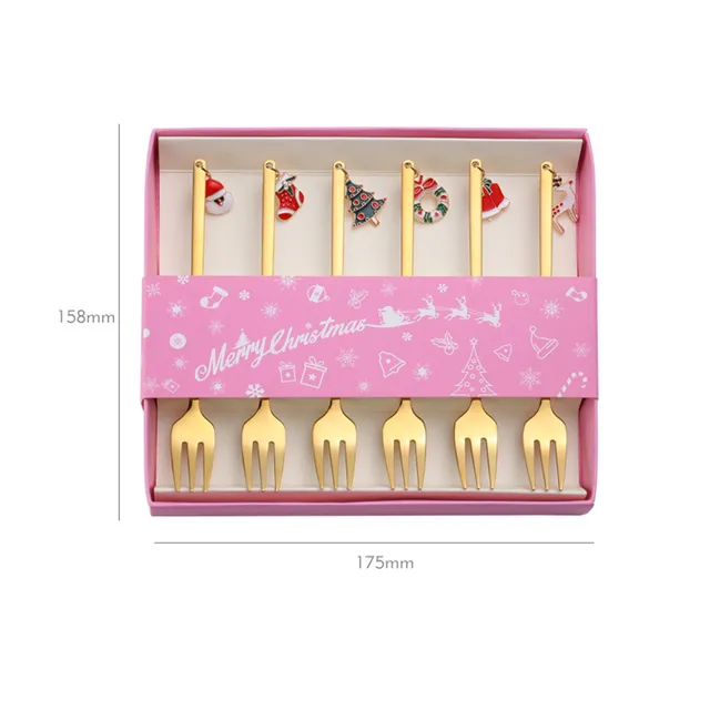 6pcs Gold Fork