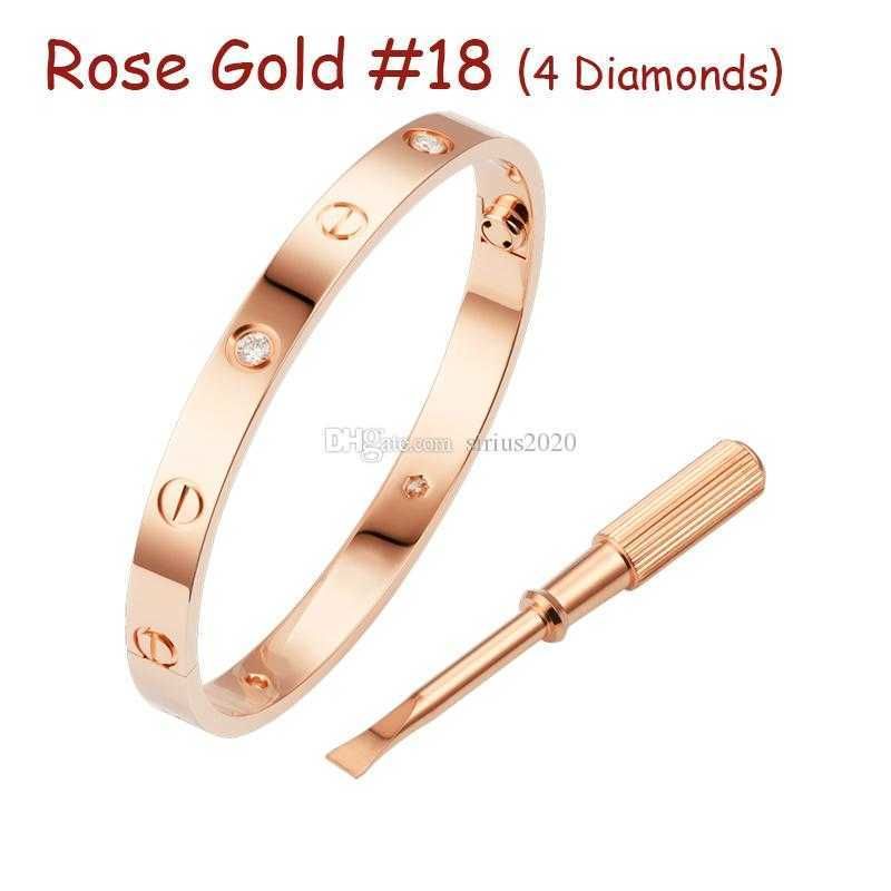 Rose Gold # 18 (4 diamanter)