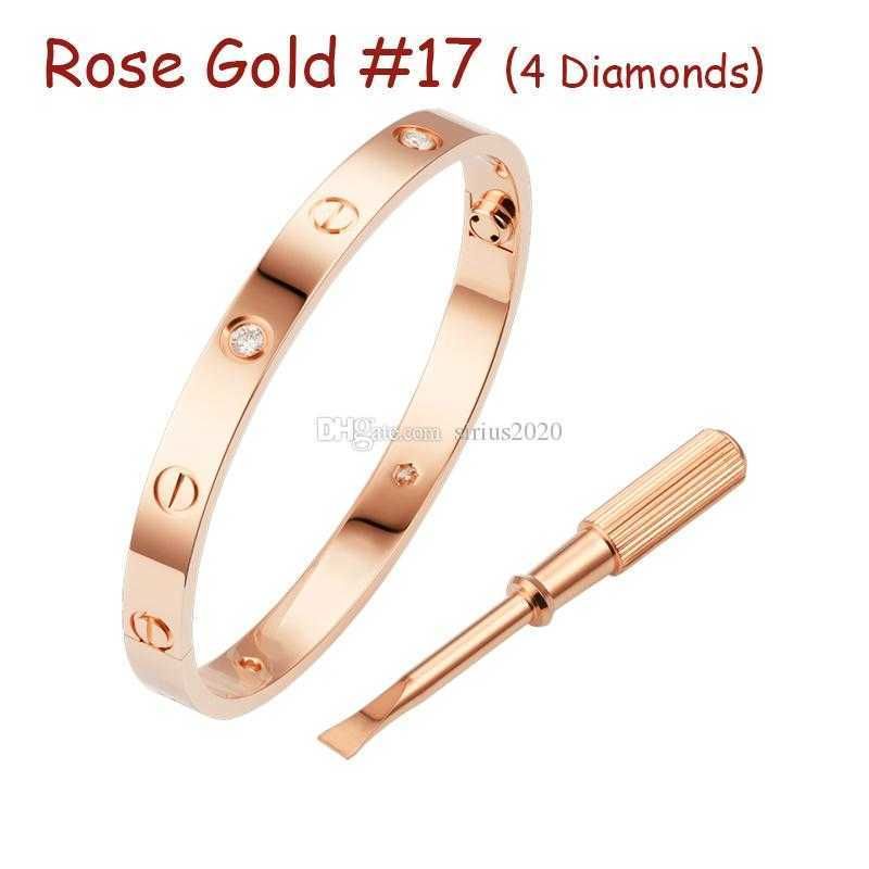 Rose Gold # 17 (4 diamanter)