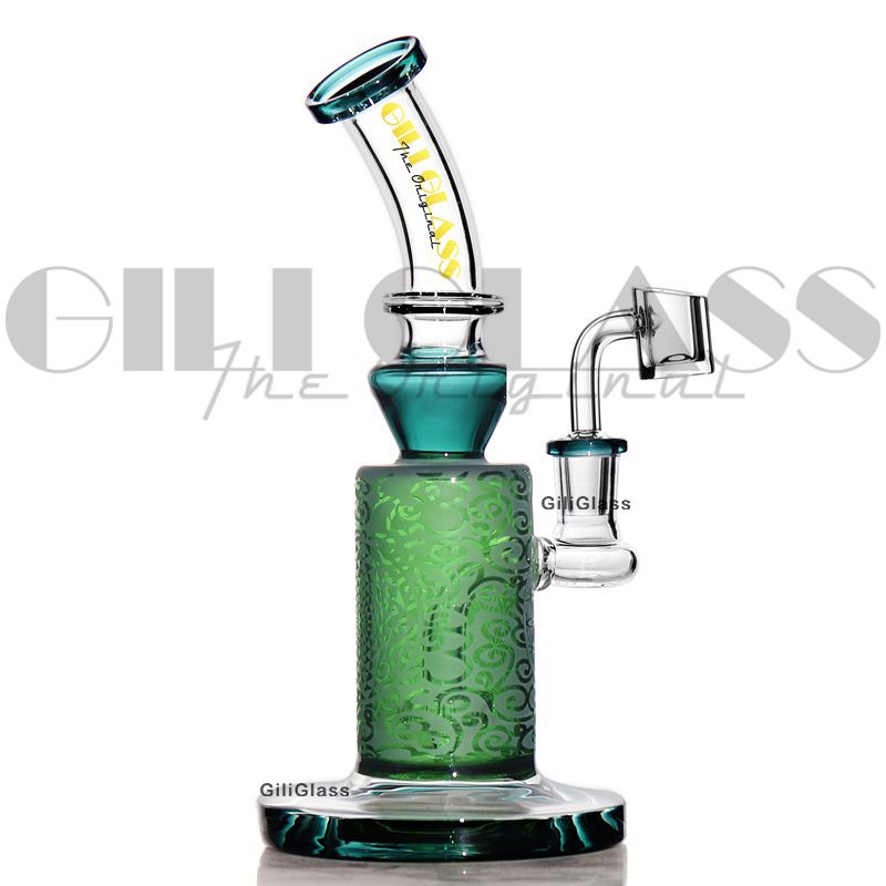 Gili-255 teal with quartz banger