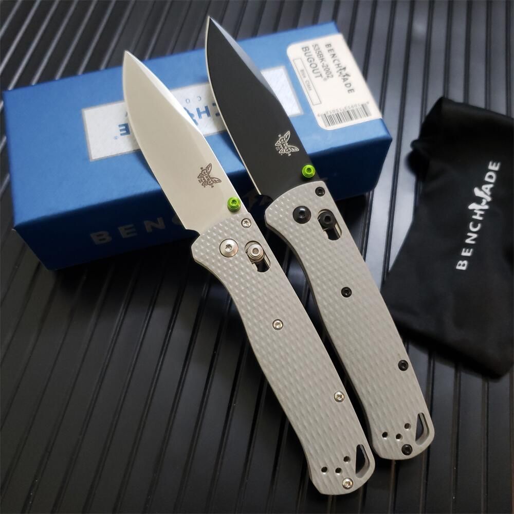 Benchmade 535 Bugout AXIS Folding Knife S90V/Damascus TC4 Handles
