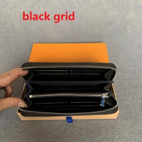 black grid wallet