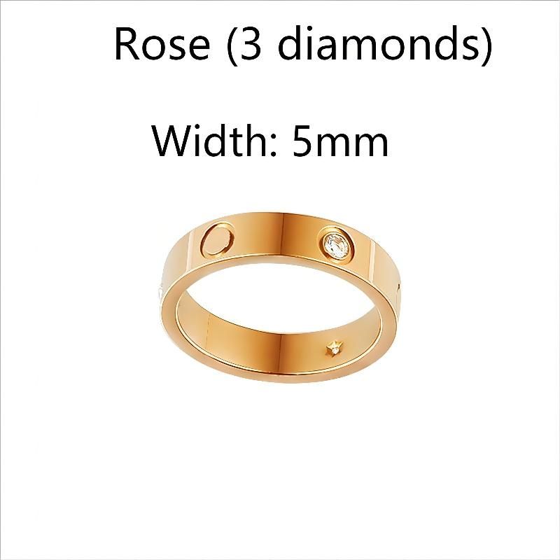 5mm rose avec diamant