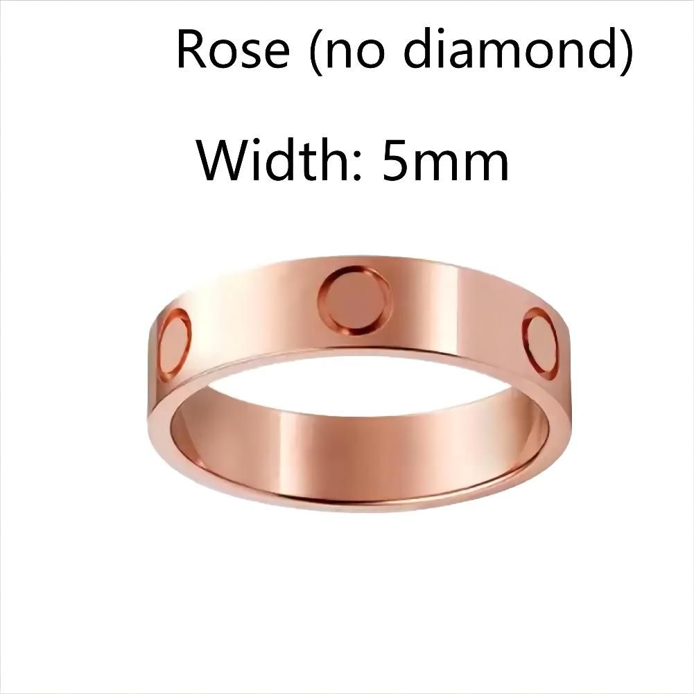 5mm rosa nessun diamante