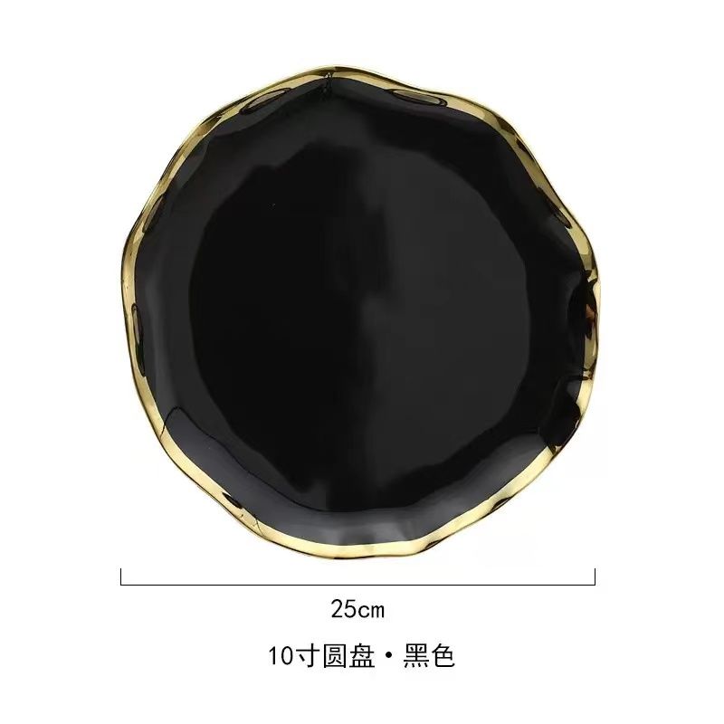 Siyah 10 inç tabak