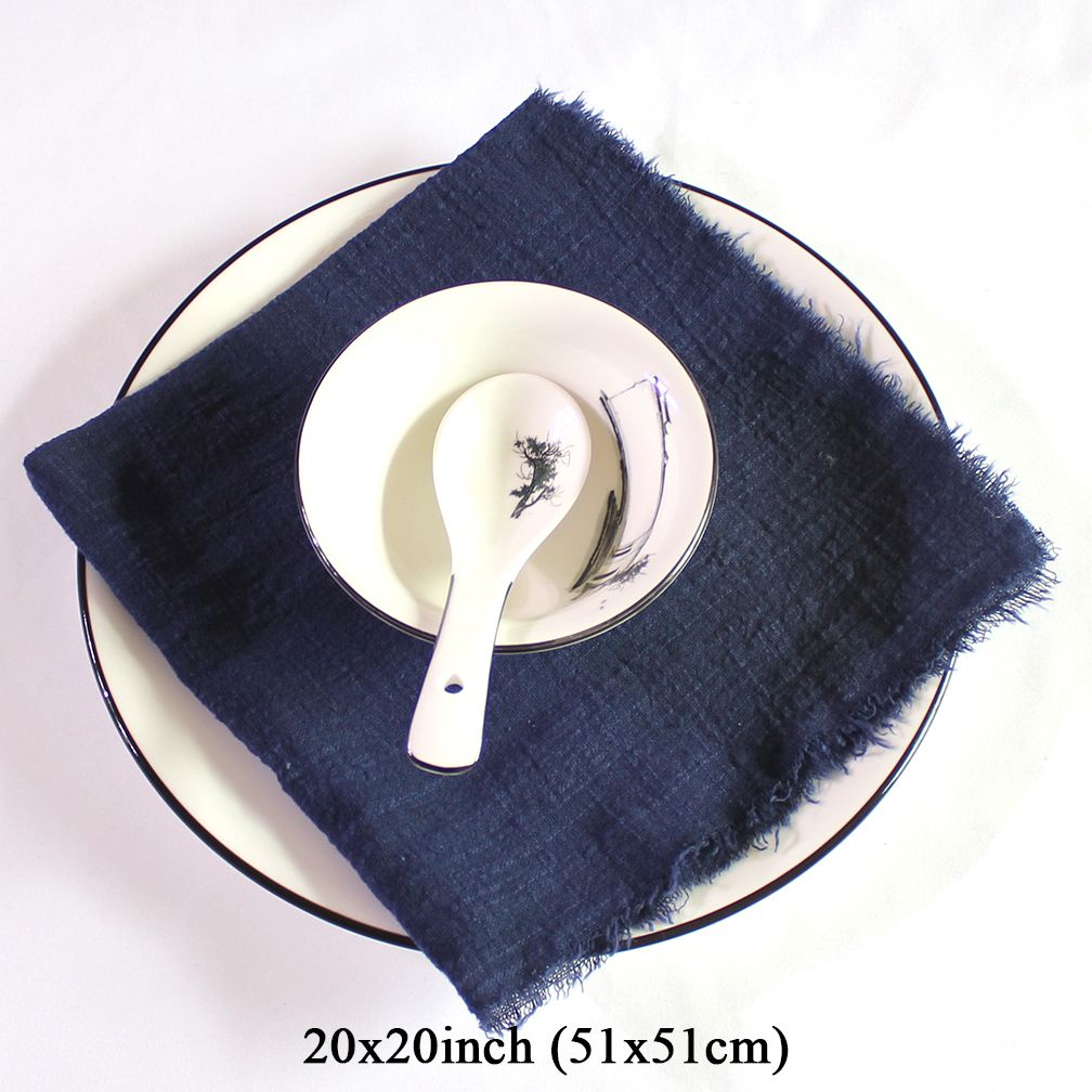 6pcs 51x51dark bleu